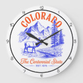 Colorado Centennial State Elk Grote Klok (Voorkant)