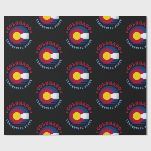 COLORADO CENTENNIAL STATE FLAG CADEAUPAPIER (Vlak)