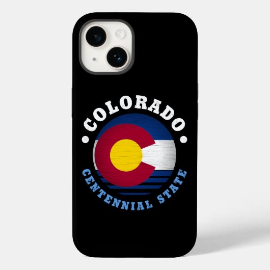 COLORADO CENTENNIAL STATE FLAG Case-Mate iPhone CASE (Achterkant)