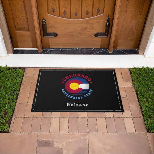 COLORADO CENTENNIAL STATE FLAG DEURMAT (Buiten)