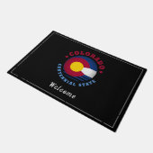 COLORADO CENTENNIAL STATE FLAG DEURMAT (Schuin)