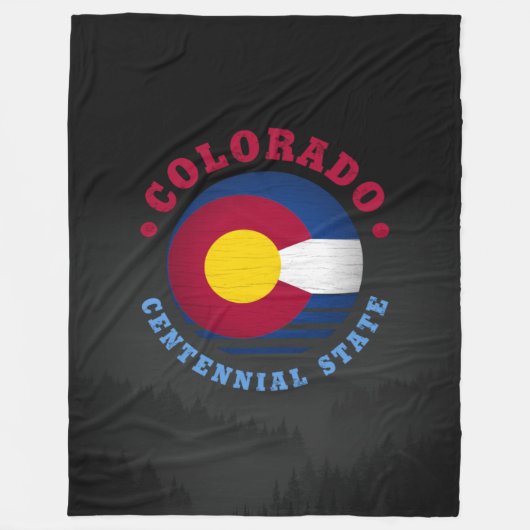 COLORADO CENTENNIAL STATE FLAG FLEECE DEKEN (Voorkant)