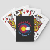 COLORADO CENTENNIAL STATE FLAG POKERKAARTEN (Achterkant)