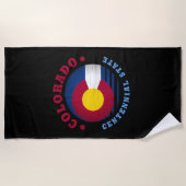 COLORADO CENTENNIAL STATE FLAG STRANDLAKEN (Voorkant)