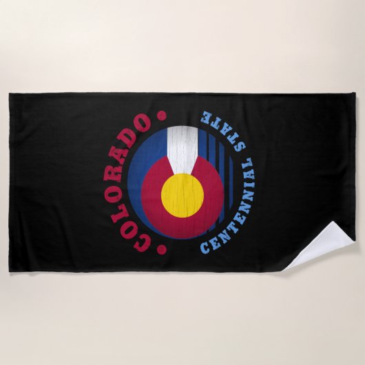 COLORADO CENTENNIAL STATE FLAG STRANDLAKEN (Voorkant)