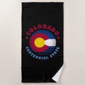 COLORADO CENTENNIAL STATE FLAG STRANDLAKEN (Voorkant)
