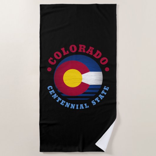 COLORADO CENTENNIAL STATE FLAG STRANDLAKEN (Voorkant)