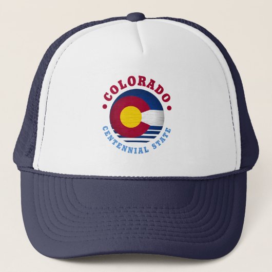COLORADO CENTENNIAL STATE FLAG TRUCKER PET (Voorkant)