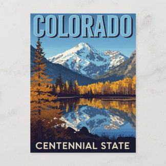 Colorado Centennial State Mountain Lake Briefkaart