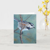 Colorado Chickadee All Occasion Wenskaart Kaart (Gele Bloem)