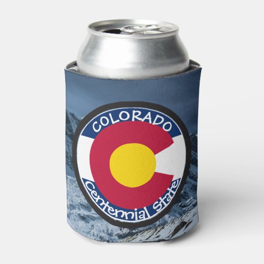 Colorado Circular Flag Blikjeskoeler (Blikje Voorkant)