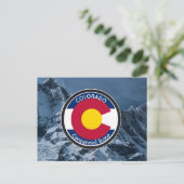 Colorado Circular Flag Briefkaart (Staand voorkant)