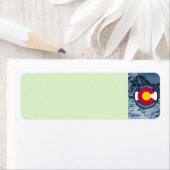 Colorado Circular Flag Etiket (Insitu)
