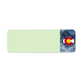 Colorado Circular Flag Etiket (Voorkant)