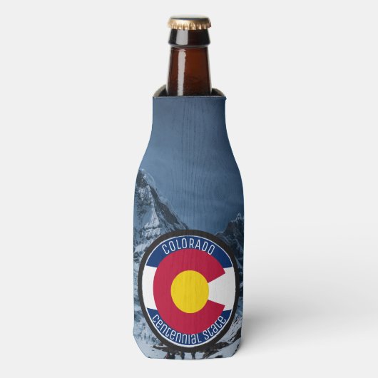 Colorado Circular Flag Flesjeskoeler (Fles Voorkant)