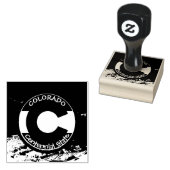 Colorado Circular Flag Rubberstempel (Gestempeld)