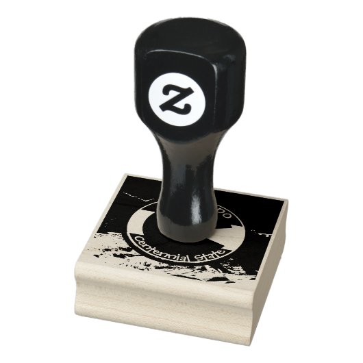 Colorado Circular Flag Rubberstempel (Stempel)