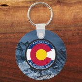 Colorado Circular Flag Sleutelhanger (Voorkant)