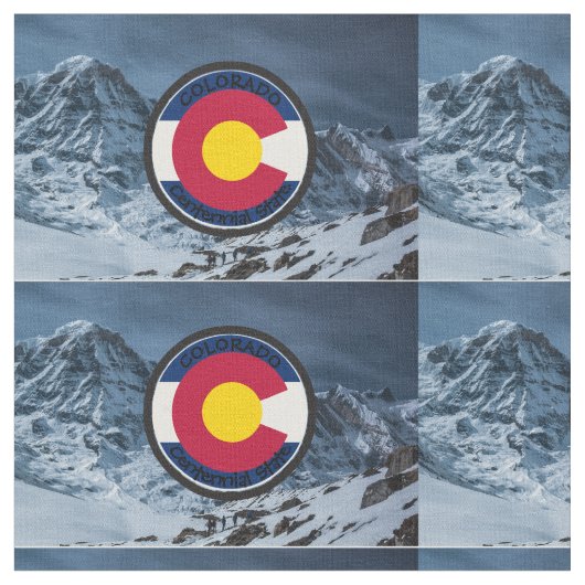 Colorado Circular Flag Stof (Close Up)