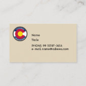 Colorado Circular Flag Visitekaartje (Achterkant)