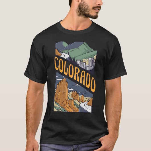 COLORADO CITY IN DE BERGEN T-SHIRT (Voorkant)
