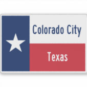 Colorado City Texas Sticker (Voorkant)