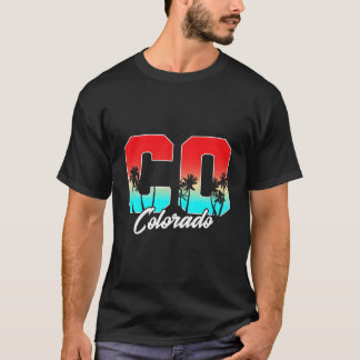 Colorado Co Palmboom Staat T-shirt