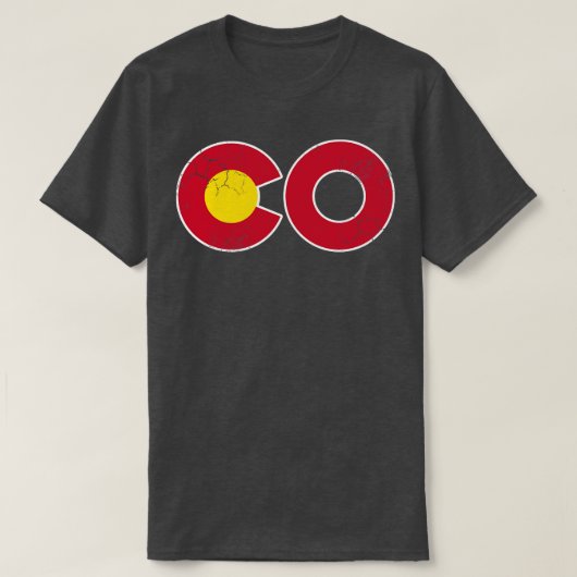 Colorado CO-staatsvlag T-shirt (Design voorkant)