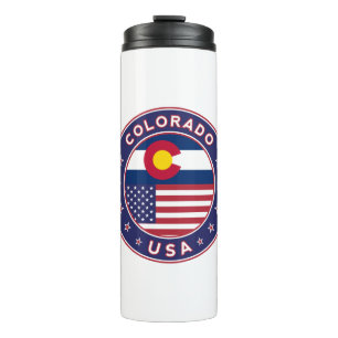 Colorado, Colorado t-shirt, Verenigde Staten Thermosbeker
