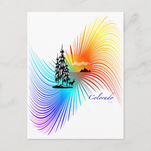 Colorado Colors Briefkaart (Voorkant)