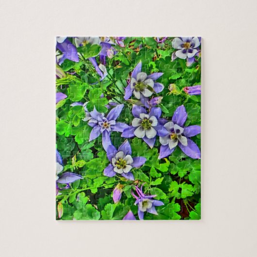 Colorado columbine bloemen puzzel legpuzzel (Verticaal)