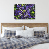 Colorado columbine canvas afdruk (Insitu (Slaapkamer))