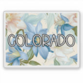Colorado Columbine Flower Sticker (Voorkant)