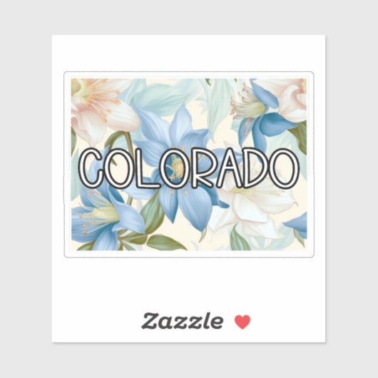 Colorado Columbine Flower Sticker (Vel)