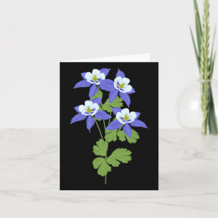 Colorado Columbine Flower Wildflower Natuur Wandel Kaart