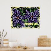 Colorado columbines poster (Keuken)