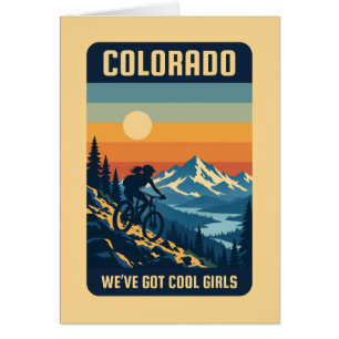 Colorado Cool Girls Mountainbiken Retro Kaart