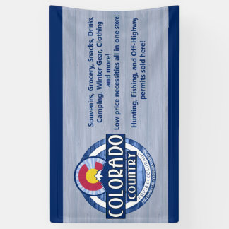 Colorado Country banner-teken Spandoek