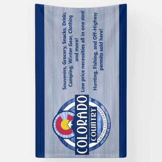 Colorado Country banner-teken Spandoek (Verticaal)
