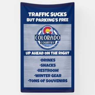 Colorado Country Traffic Parking banner