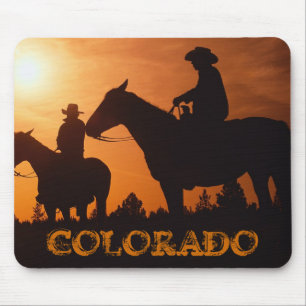 COLORADO cowboys op paarden mousepad Muismat