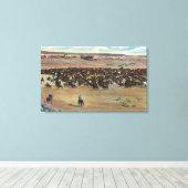 Colorado - Cowboys Rounding Canvas Afdruk (Insitu (Houten vloer))