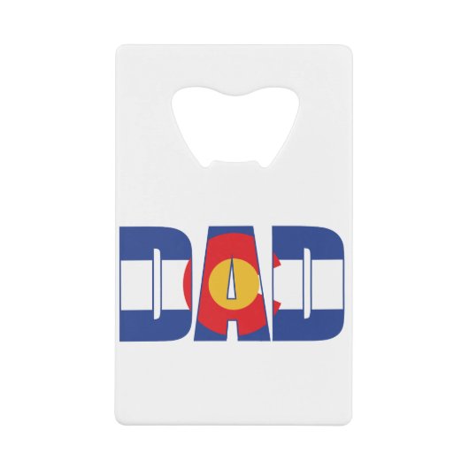 Colorado-dad Creditkaart Flessenopener (Voorkant)