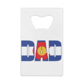 Colorado-dad Creditkaart Flessenopener (Achterkant)