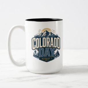 Colorado Dag, Colorado 150e patriottische Retro Be Tweekleurige Koffiemok