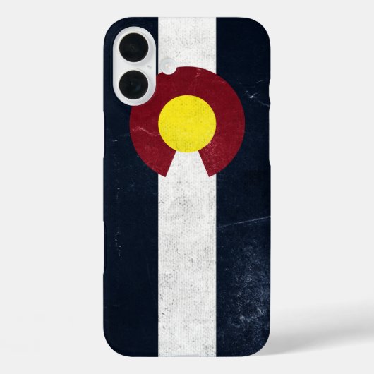 Colorado Dark Grunge Flag Case-Mate iPhone Case (Achterkant)