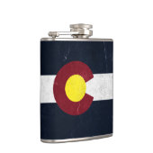 Colorado Dark Grunge Flag Heupfles (Rechts)