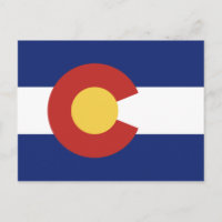 Colorado de briefkaarten van de staatsvlag douane