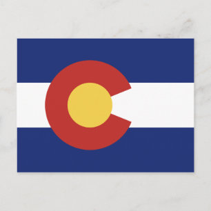 Colorado de briefkaarten van de staatsvlag douane