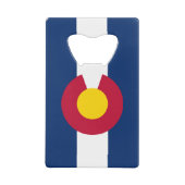 Colorado: De honderdjarige Amerikaanse staatsvlag Creditkaart Flessenopener (Achterkant)